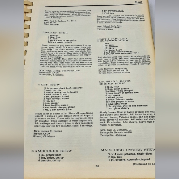 Favorite Recipes of University Women Meats Including Seafood & Poultry 1968 - Picture 4 of 9